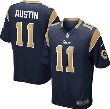 Nike St. Louis Rams #19 Tavon Austin Navy Blue Game Jersey