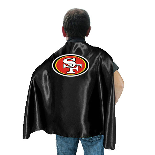 San Francisco 49ers Black Hero Cape