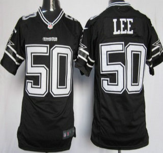Nike Dallas Cowboys 50 Sean Lee Black Game Jersey