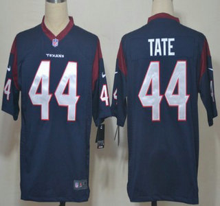 Nike Houston Texans 44 Ben Tate Blue Game Jersey