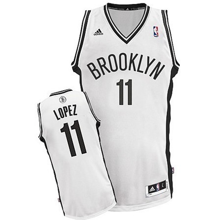 Brooklyn Nets #11 Brook Lopez Revolution 30 Swingman White Jersey