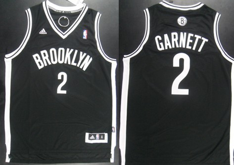 Brooklyn Nets #2 Kevin Garnett Revolution 30 Swingman Black Jersey
