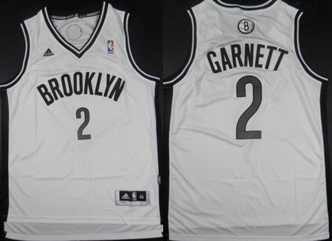 Brooklyn Nets #2 Kevin Garnett Revolution 30 Swingman White Jersey