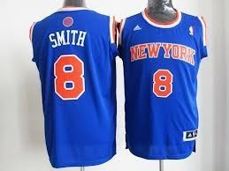 New York Knicks #8 Jr.Smith Revolution 30 Swingman 2013 Blue Jersey