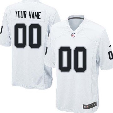 Nike Oakland Raiders Customized White Game Jersey