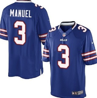 Nike Buffalo Bills #3 EJ Manuel Light Blue Game Kids Jersey