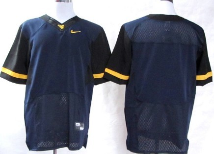 West Virginia Mountaineers Blank 2013 Navy Blue Jersey