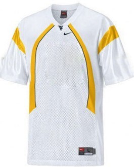 West Virginia Mountaineers Customized White Jersey