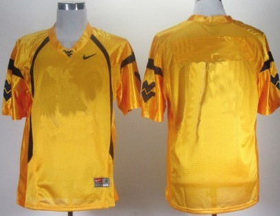 West Virginia Mountaineers Customized Yellow Jersey