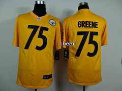 NFL game Jersey Pittsburgh Steelers #75 Greene yellow Jersey
