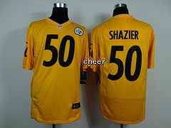 NFL game Jersey Pittsburgh Steelers #50 shazier yellow Jersey