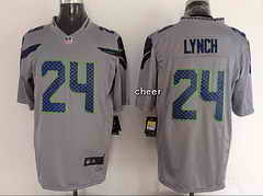 NFL game Jersey Seattle Seahawks #24 lynch grey Jersey