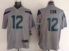 NFL game Jersey Seattle Seahawks #12 fan grey Jersey