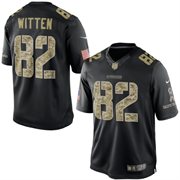 Men's Dallas Cowboys Jason Witten Nike Black Salute To Service Jersey