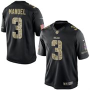 Men's Buffalo Bills EJ Manuel Nike Black Salute To Service Jersey