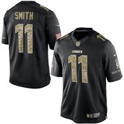Men's Kansas City Chiefs Alex Smith Nike Black Salute To Service Jersey