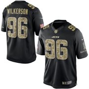 Men's New York Jets Muhammad Wilkerson Nike Black Salute To Service Jersey