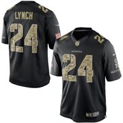 Men's Seattle Seahawks Marshawn Lynch Nike Black Salute To Service Jersey