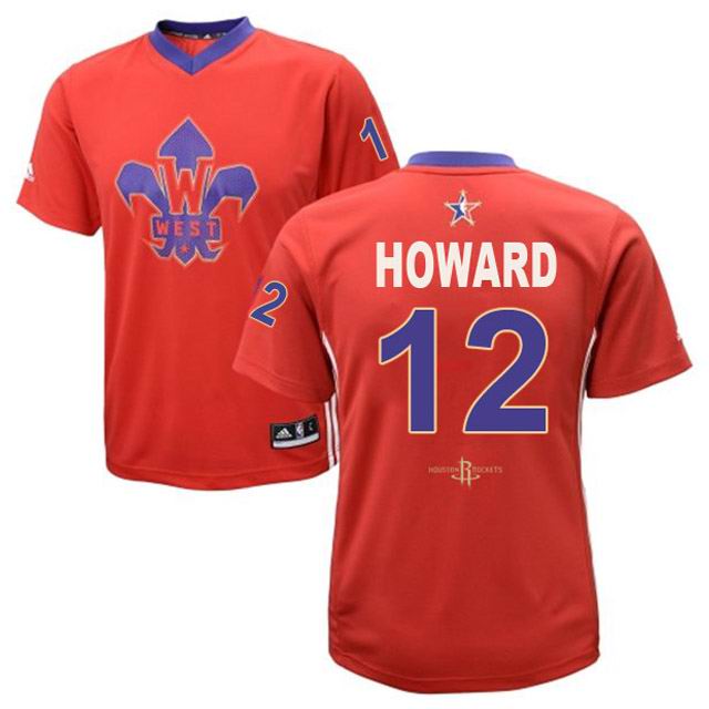 2014 NBA All Star West #12 Dwight Howard Red Jerseys