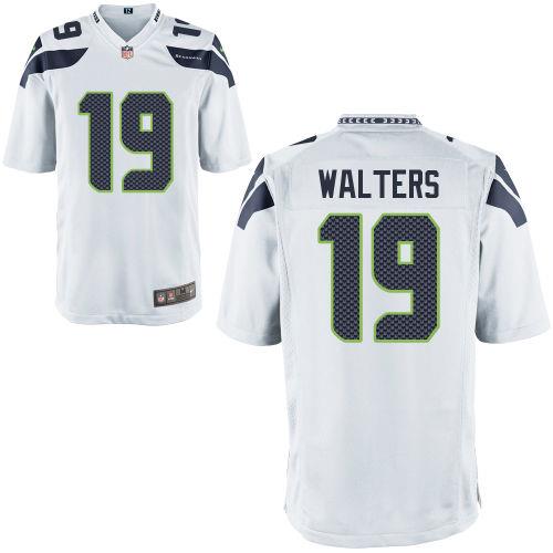 Seattle Seahawks Men Bryan Walters 19 White Game Jersey