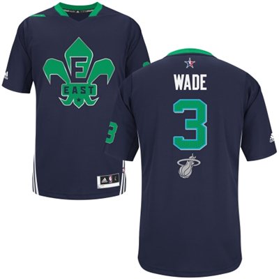 Dwyane Wade 2014 NBA All Star Game Eastern Conference Swingman Jersey Navy Blue