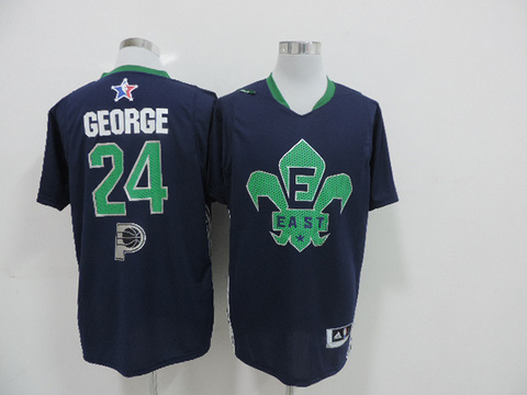 Indlana Pacers 24 GEORGE jersey All-Star -2014 Eastern Blue jerseys