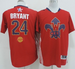 Kobe Bryant 2014 NBA All Star Game Western Conference Swingman Jersey Red
