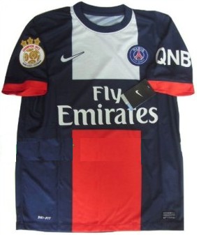 New 2013-14 Paris Saint Germain PSG Home Soccer jersey The champion 2013 paris patch and QNB sponsor Can Custom Any Number And Name