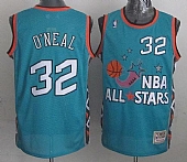 Mitchell And Ness Magic #32 Shaquille O'Neal Light Blue 1996 All Star Stitched NBA Jersey