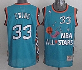 Mitchell And Ness Knicks #33 Patrick Ewing Light Blue 1996 All Star Stitched NBA Jersey