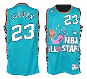 Mitchell and Ness Bulls #23 Michael Jordan Baby Blue 1996 All Star Stitched NBA Jersey