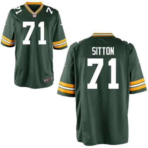 71 Men Josh Sitton Game Green Bay Packers Green Jersey