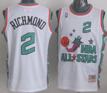 NBA 1996 All-Star #2 Mitch Richmond White Swingman Thr