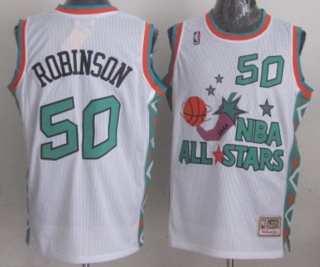 NBA 1996 All-Star #50 David Robinson White Swingman Th