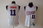 Detroit Pistons #11 Isiah Thomas White Swingman Throwback Stitched NBA Jersey