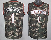Knicks #1 Amar'e Stoudemire Camo Stealth Collection Stitched NBA Jersey