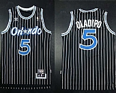 Magic #5 Victor Oladipo Black Throwback Stitched NBA Jersey