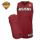 Revolution 30 Miami Heat Blank Red Finals Patch Stitched NBA Jersey
