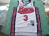 New Orleans Hornets #3 Chris Paul White Throwback Stitched NBA Jersey