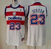 Nike Washington Bullets #23 Michael Jordan White Swingman Stitched NBA Jersey