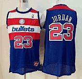 Nike Washington Bullets #23 Michael Jordan Blue Soul Swingman Stitched NBA Jersey