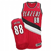 Revolution 30 Blazers #88 Nicolas Batum Red Stitched NBA Jersey