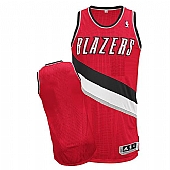 Revolution 30 Blazers Blank Red Stitched NBA Jersey
