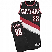 Revolution 30 Blazers #88 Nicolas Batum Black Stitched NBA Jersey
