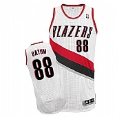 Revolution 30 Blazers #88 Nicolas Batum White Stitched NBA Jersey