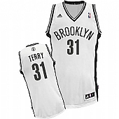 Revolution 30 Brooklyn Nets #31 Jason Terry White Home Stitched NBA Jersey