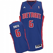 Revolution 30 Detroit Pistons #6 Josh Smith Blue Stitched NBA Jersey