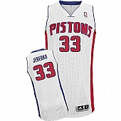 Revolution 30 Detroit Pistons #33 Jonas Jerebko White Stitched NBA Jersey