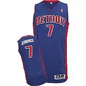 Revolution 30 Detroit Pistons #7 Brandon Jennings Blue Stitched NBA Jersey