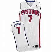 Revolution 30 Detroit Pistons #7 Brandon Jennings White Stitched NBA Jersey